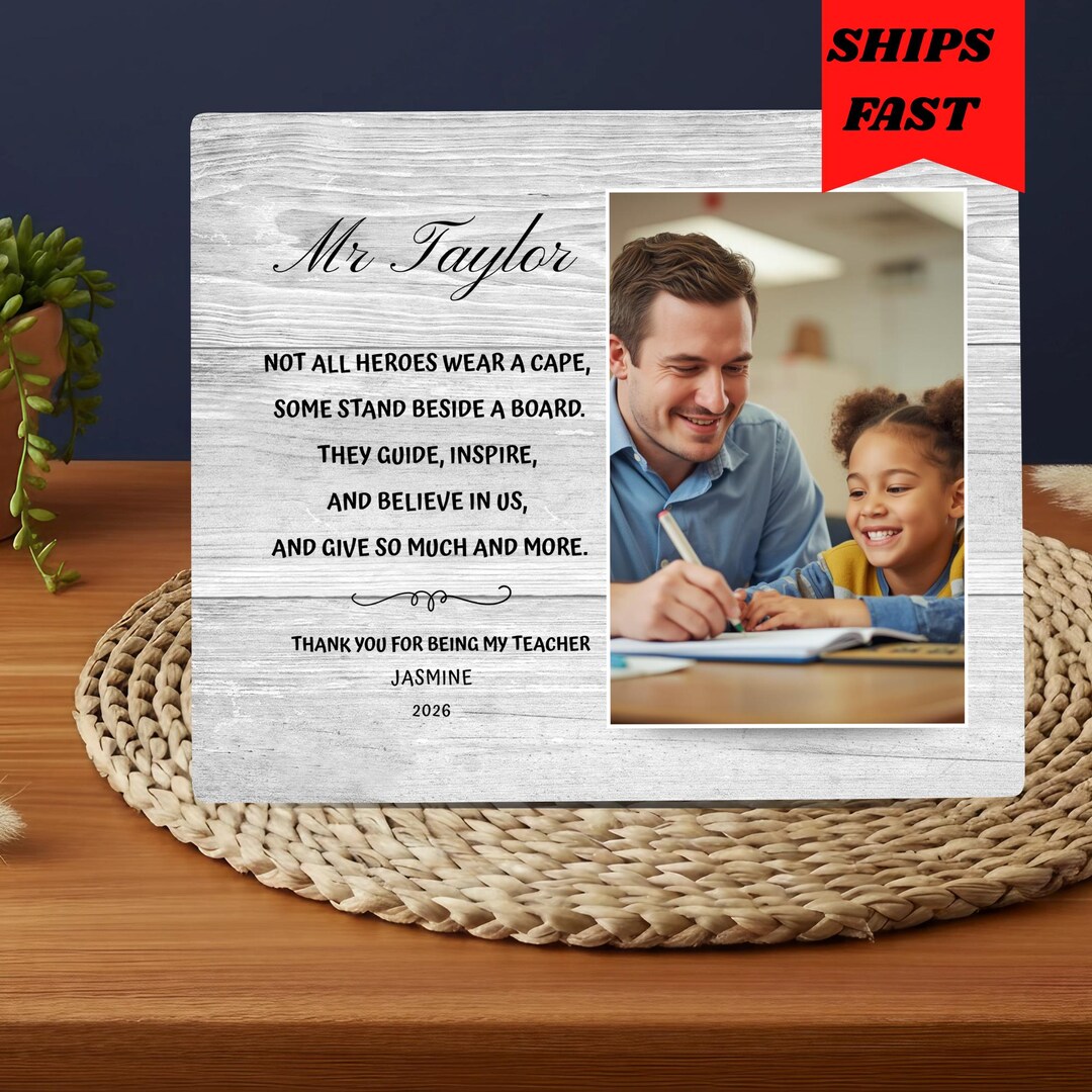 Teacher Appreciation Gift, Personalized Gift for Teacher, Thank You ...