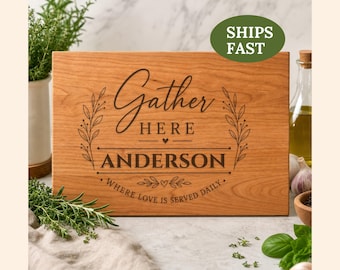 Custom Charcuterie Board, Personalized Wood Cutting Board for Housewarming Gift, Personalized Cutting Board, Realtor Closing Gift, 409C