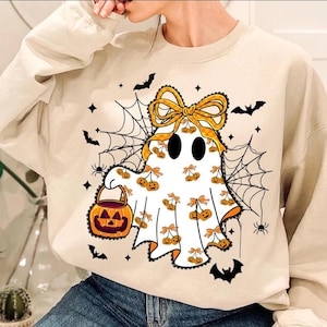 Fantasma de Halloween PNG, Coquete de Fantasma de Renda PNG, Camisa de Halloween PNG, Temporada Assustadora PNG, Sublimação Assustadora, Fantasma Feminino de Renda PNG