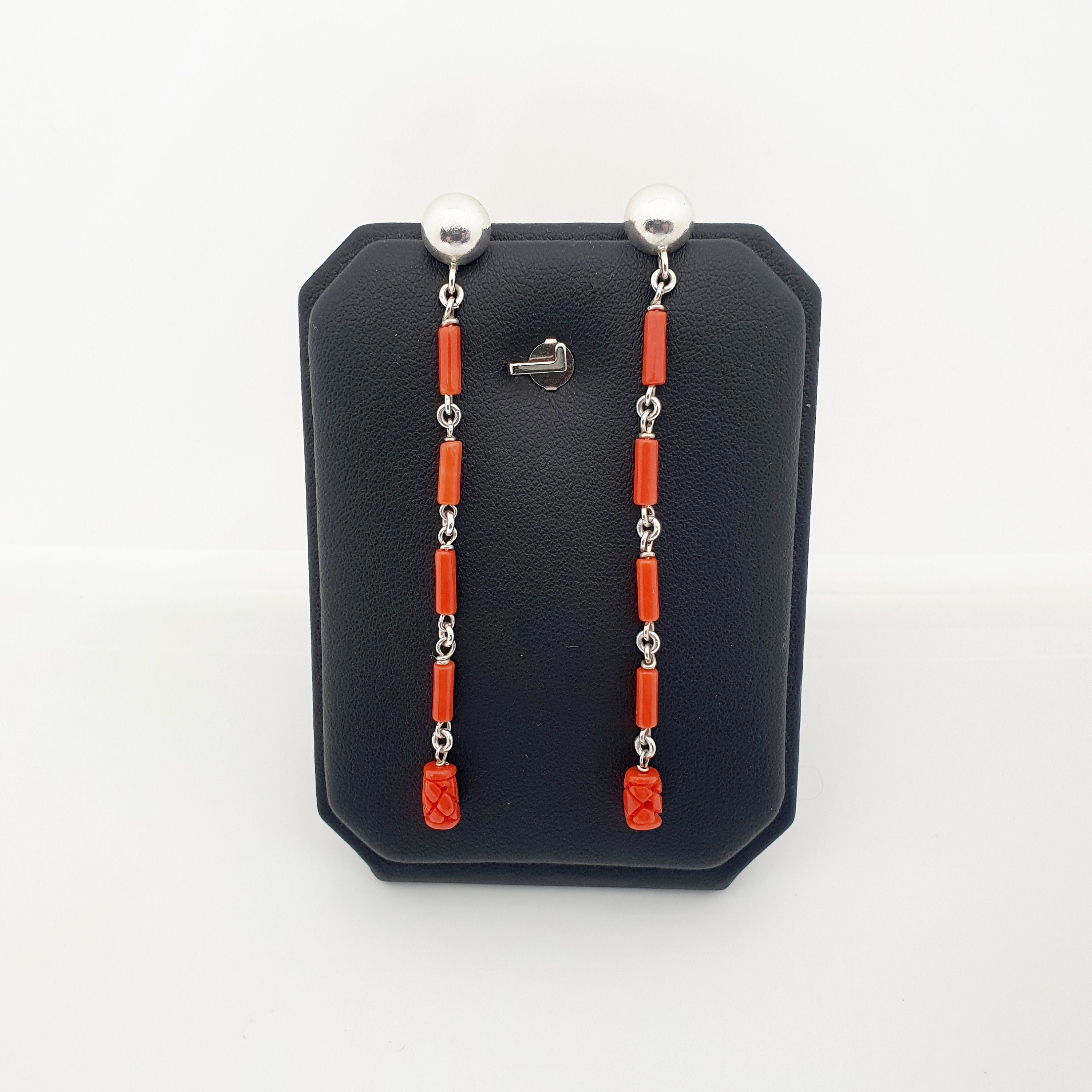 Boucles D'oreilles Cœur Long 10mm En Argent Massif 925 - Garanti Sans Nickel, Neuf Avec étiquettes
