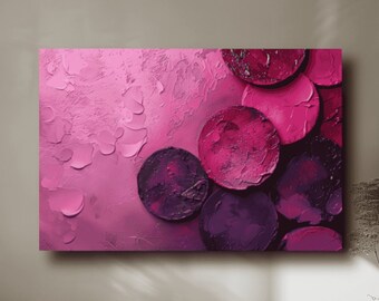 Berry Colors Abstract Art on Aluminum Dibond – Ideal for Bathrooms & Outdoor Areas, Berry Colors