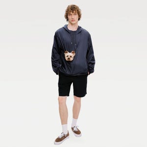 Pochette kangourou Veste à capuche Sac pour animal de compagnie Écharpe pour chat Sweat à capuche multicolore imperméable Chien Chat transporteur Cadeau pour animal de compagnie pour chien, propriétaire de chat, amoureux des chiens