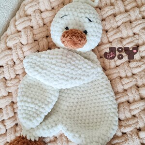 Comforter Goose Plush Toy Baby Lovey Sleeping Toy Cuddly Snuggler Bird ...