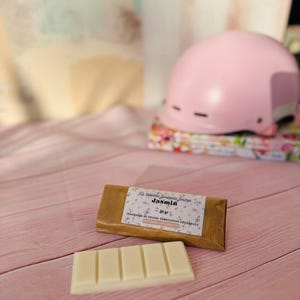 JASMINE wax melt bar-floral Scented soy wax-handmade wax tart-Botanical Wax melt gift-natural home fragrance