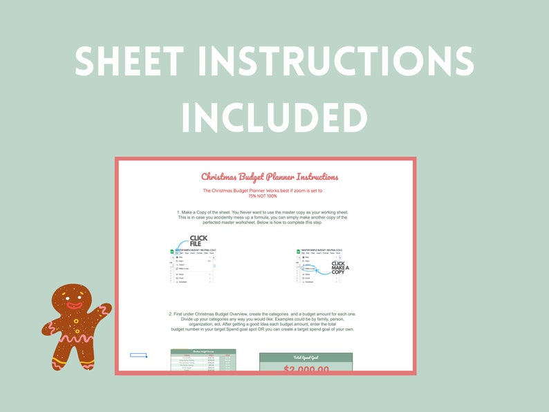 Christmas Budget Planner Google Sheets