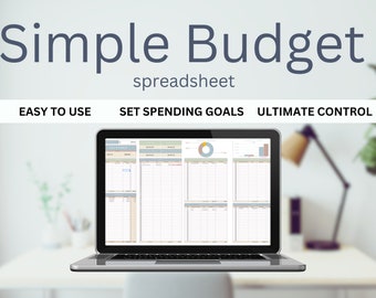 Pianificatore di budget per Fogli Google, foglio di calcolo del budget mensile, monitoraggio del budget dello stipendio, budget