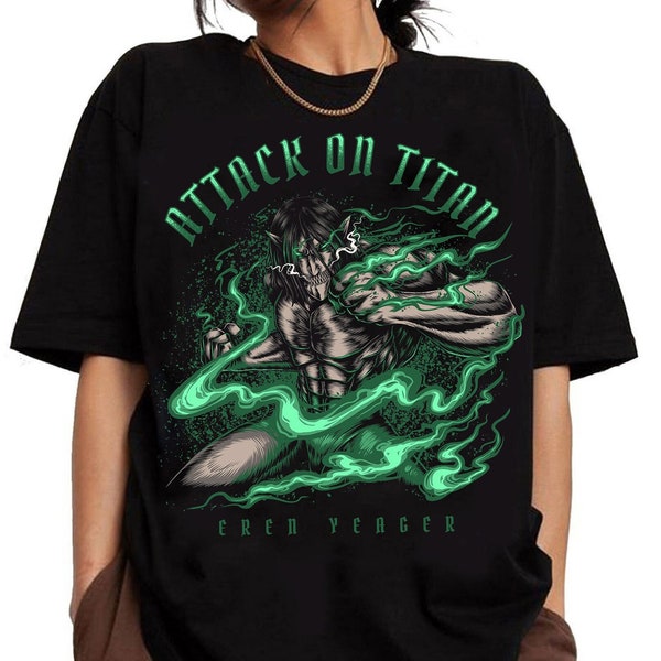 Eren Yeager Shirt, Eren Yeager Tshirt, Anime Shirt, Attack on Titan Shirt,Attack Titan Shirt,Anime Manga Shirt,Anime Lovers Shirt,Anime Tees