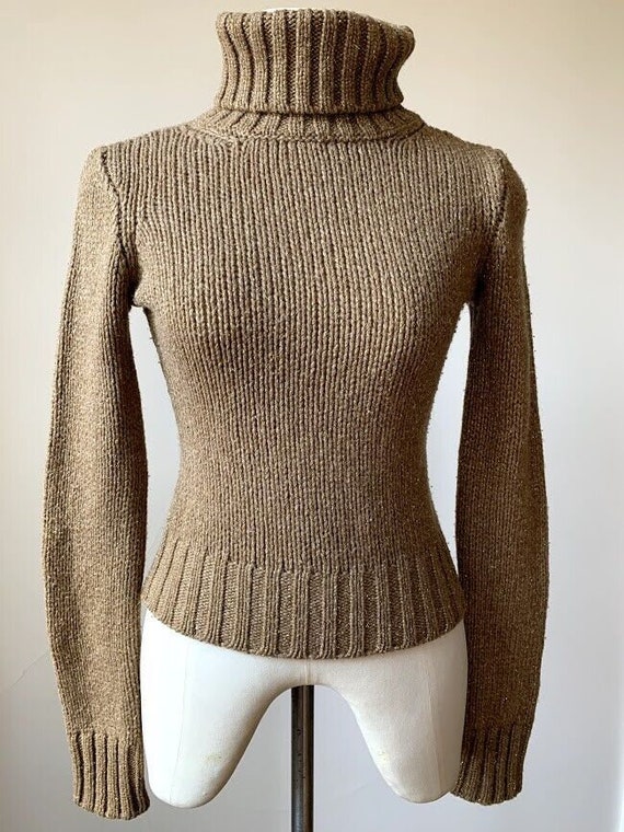 Dolce&Gabbana women's sweater turtleneck bronze c… - image 1