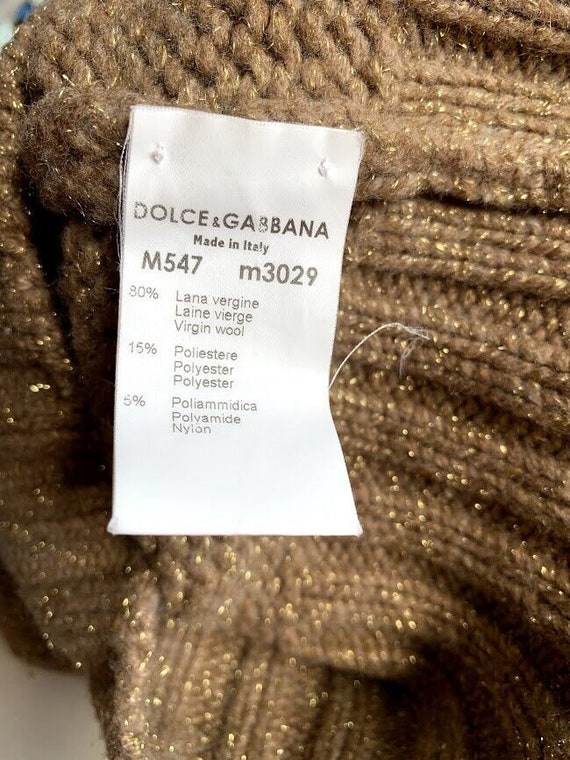 Dolce&Gabbana women's sweater turtleneck bronze c… - image 7