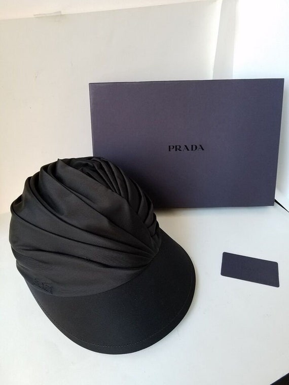 PRADA Cappelli -Hat-Black Tessuto-Nylon--New SZ S - image 1