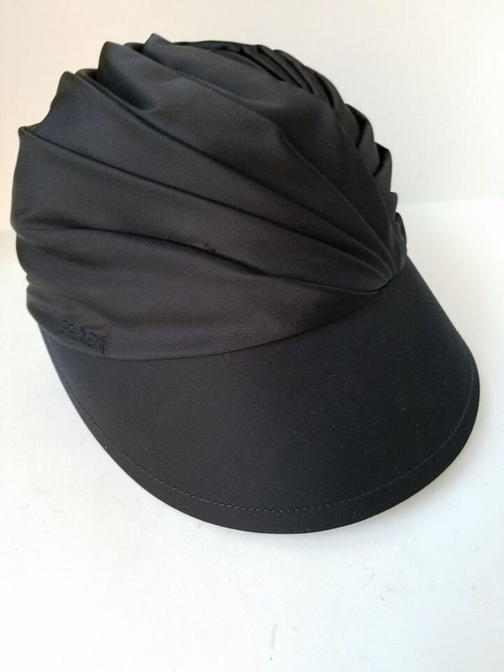 PRADA Cappelli -Hat-Black Tessuto-Nylon--New SZ S - image 2