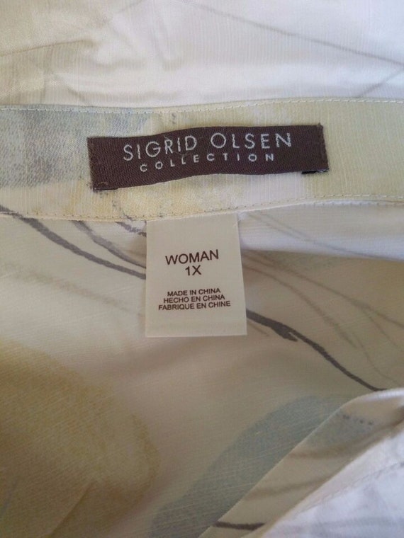 Women's sigrid Olsen Sport Jacket Coat lime green… - image 5