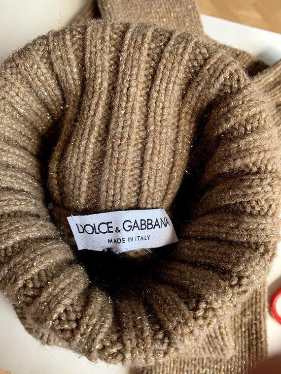 Dolce&Gabbana women's sweater turtleneck bronze c… - image 8