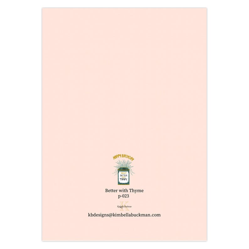 Hand Painted Birthday Card Better With Thyme Bulk Orders And Wholesale hand-painted-birthday-card-better-with-thyme-bulk-orders-and-wholesale