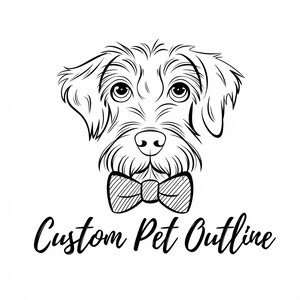 personalisierte Outline-Bilder für Haustiere, Menschen und mehr | Hochwertige digitale Datei | Custom Pet | JPG zu SVG, SVG Datei