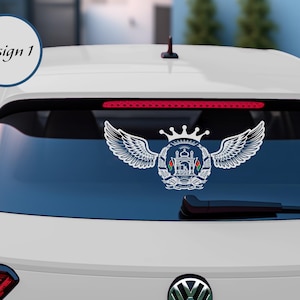 Logotipo, bandera, mapa de Afganistán, pegatina para la ventana trasera del coche: pegatina de vinilo de alta calidad, resistente a los rayos UV y a la intemperie, disponible para todos los países