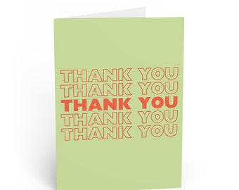 Thank You Card. Aesthetic Card. Greeting Card. Thank You.
