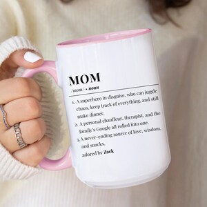 Funny Mom Gift Coffee Mug Mom Mug Gift Personalized Mom Gift From Daughter Custom Mom Christmas Gifts Personalized Mothers Day Gift Name Mug