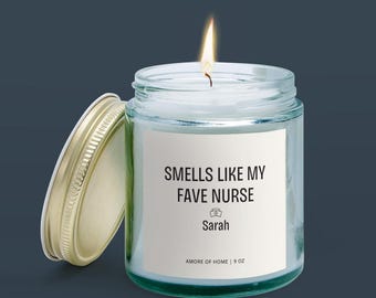 Nurse Appreciation Gift Custom Nurse Candle Gift Personalized Nurse Gift Funny Gift Nurse Thank You Gift Nurse Graduation Gift Coworker Gift