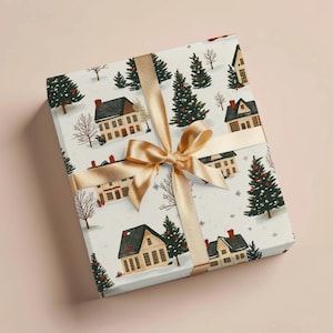 Vintage Christmas Wrapping Paper Christmas Gift Wrapping Paper Christmas Gift Wrap Christmas Cottagecore Wrapping Paper Roll Gift Wrap Paper