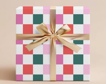 Retro Christmas Gift Wrapping Paper Christmas Gift Wrap Christmas Wrapping Paper Christmas Holiday Wrapping Paper Roll Gift Wrap Paper Gift