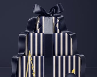 Striped Wrapping Paper Christmas Wrapping Paper Christmas Holiday Gift Wrap Birthday Gift Wrap Elegant Wedding Gift Striped Gift Wrap Rolls
