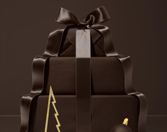 Brown Wrapping Paper Christmas Gift Wrap Elegant Brown Christmas Wrapping Paper Roll Birthday Gift Wrap Wedding Gift Wrap Holiday Gift Wrap