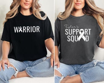 Comfort Colors® Custom Lung Cancer Shirt Matching Shirt Lung Cancer Awareness Shirt Cancer Support Team Shirt Cancer Warrior Family Shirt