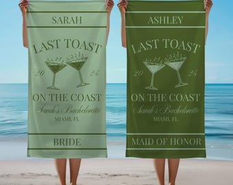 Personalized Bachelorette Beach Towel Custom Beach Towel Bride Bachelorette Gift Bachelorette Party Pool Towel Bridal Shower Gift For Bride