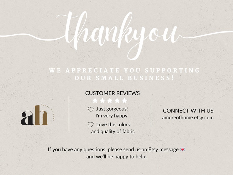 Pode incluir: Obrigado por apoiar o nosso pequeno neg&oacute;cio! Avalia&ccedil;&atilde;o do cliente com cinco estrelas e o texto "Simplesmente lindo! Estou muito feliz. Adoro as cores e a qualidade do tecido." Conecte-se conosco em amoreofhome.etsy.com. Se voc&ecirc; tiver alguma d&uacute;vida, envie-nos uma mensagem do Etsy e teremos prazer em ajud&aacute;-lo!