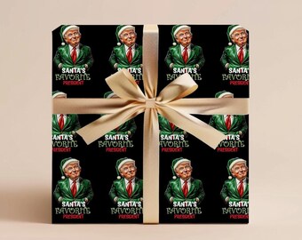 Trump Christmas Wrapping Paper Roll Trump Wrapping Paper Christmas Gift Wrap Funny Christmas Trump Gift Republican Holiday Gift Wrap Trump