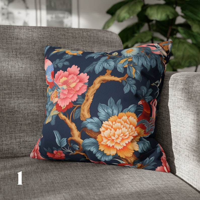 Chinoiserie Decor Pillow Cover Vintage Chinoiserie Pillow French ...
