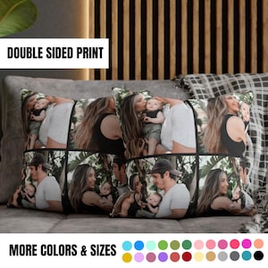 Custom Photo Pillow Gift Custom Pillow Cover Customize Pillow Personalized Photo Collage Gift Photo Personalized Pillow Custom Throw Pillow