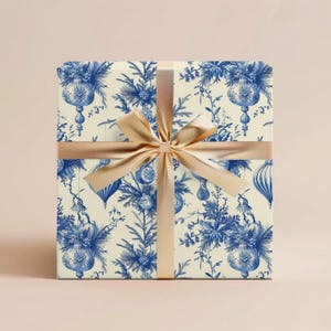 Vintage Christmas Wrapping Paper Christmas Gift Wrap Holiday Gift Christmas Toile Gift Ornaments Christmas Wrapping Paper Rolls Vintage Gift
