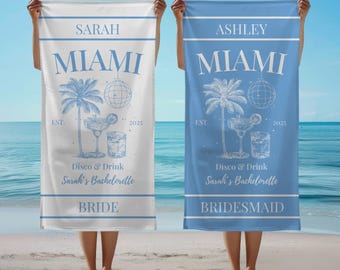 Custom Bachelorette Party Pool Towel Bachelorette Beach Towel Personalized Beach Towel Bride Bachelorette Gift Bridal Party Bridal Shower