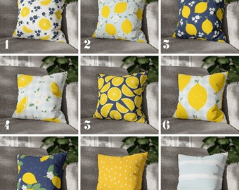 Modern Farmhouse Decor Pillow Insert Lemon Pillow Cover Cushion Cover Housewarming Gift For Farmhouse Pillow Cover Accent Throw Pillow Cover