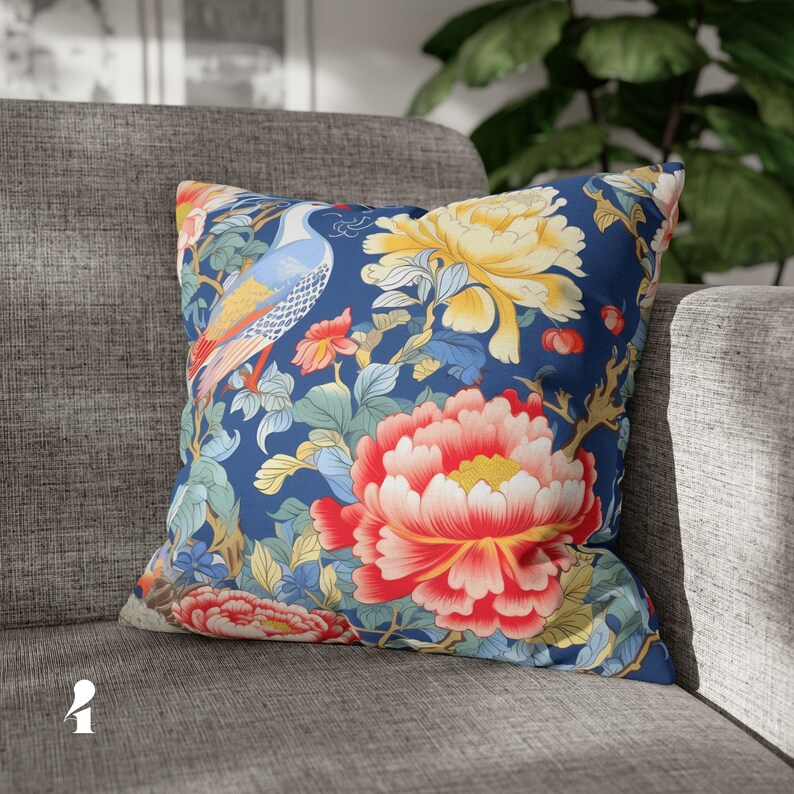 Chinoiserie Decor Pillow Cover Vintage Chinoiserie Pillow French ...
