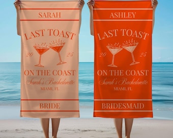Custom Bachelorette Party Pool Towel Bachelorette Beach Towel Personalized Beach Towel Bride Bachelorette Gift Bridal Shower Gift For Bride