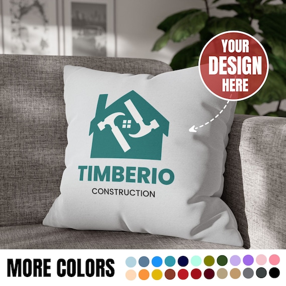 Custom Outdoor Pillow Custom Pillow Custom Logo Pillow Lumbar Custom Decorative Pillow Gift Custom Throw Pillow Decor Pillow Company Logo