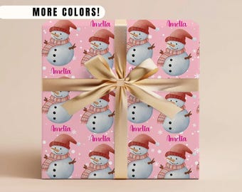 Custom Christmas Gift Wrapping Paper Roll Personalized Gift Christmas Wrapping Paper Custom Wrapping Paper Gift Personalized Name Gift Wrap