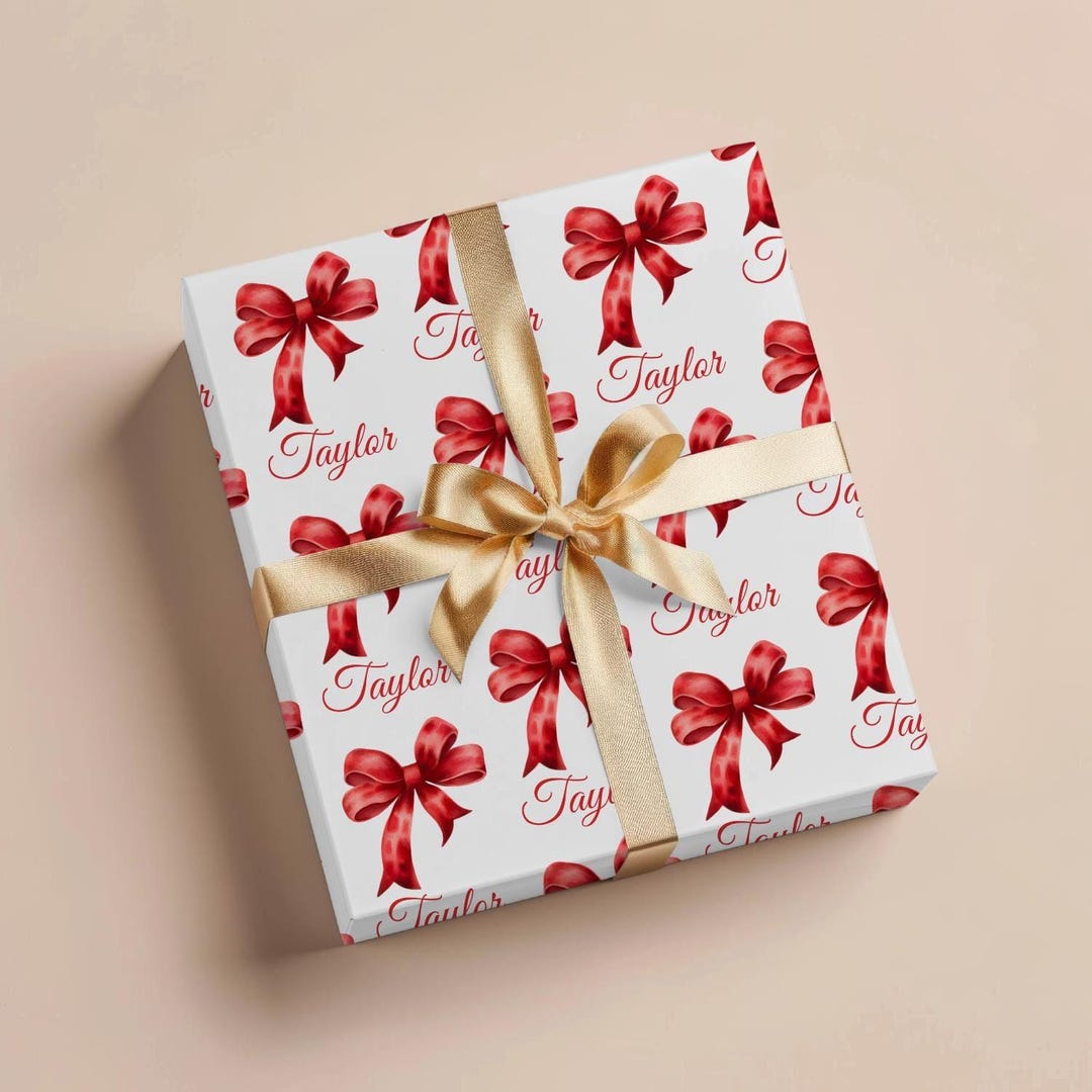 Vip Wrapping Personalized Christmas Wrapping Paper Roll Custom Birthday Gift ...