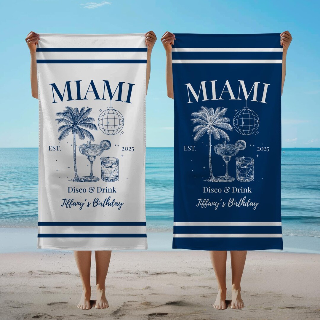 Peryiter Happy Birthday Beach Towel – 100% Cotton, 28" X 55", Large Soft Blanket For Pool, Party, Summer Gift - View #6