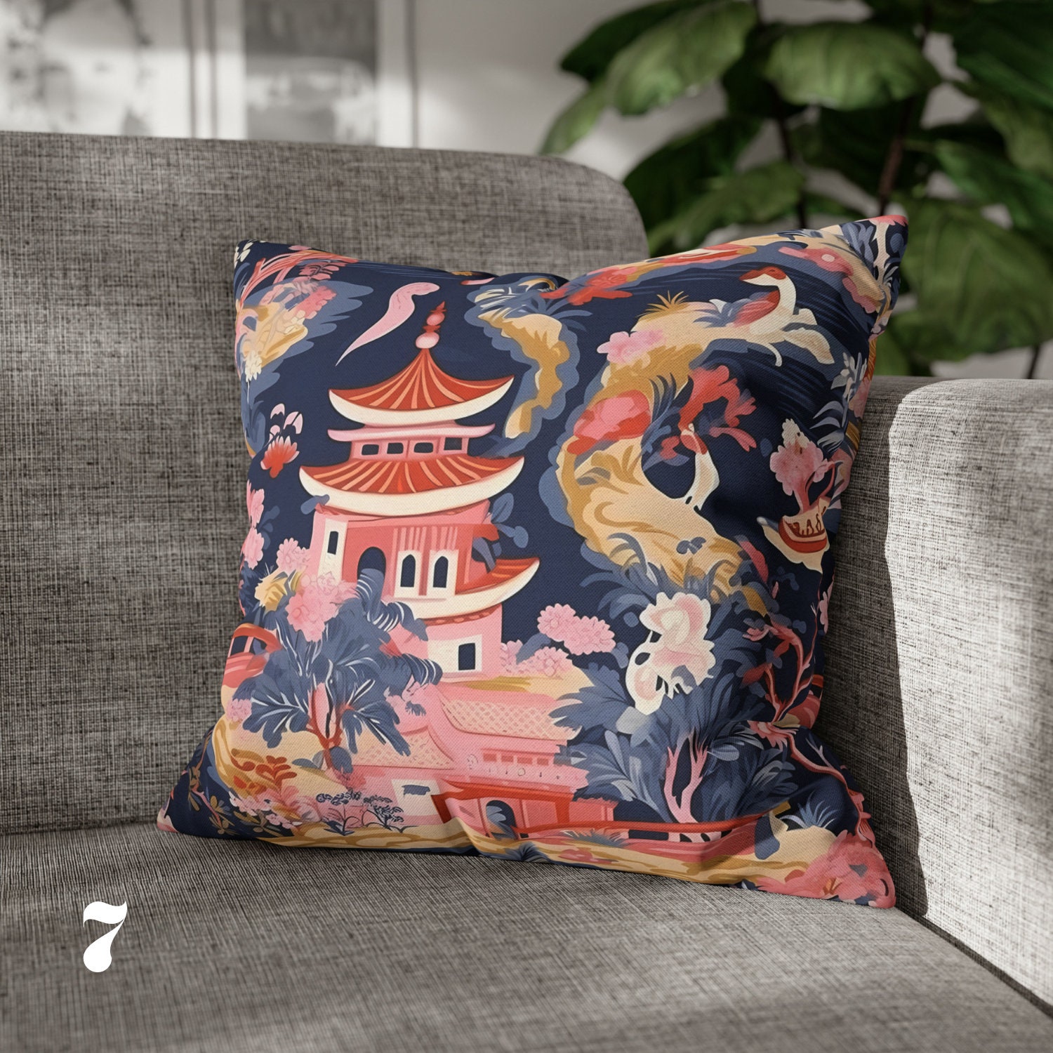 Chinoiserie Decor Pillow Cover Vintage Chinoiserie Pillow French ...