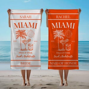 Custom Bachelorette Party Pool Towel Bachelorette Beach Towel Personalized Beach Towel Bride Bachelorette Gift Bridal Party Bridal Shower