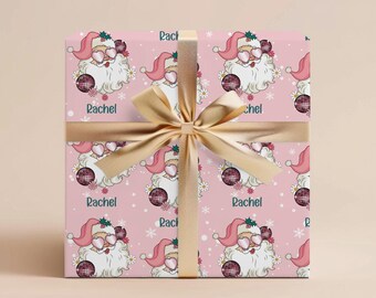 Personalized Name Gift Wrapping Paper Roll Santa Custom Gift Custom Wrapping Paper Christmas Gift Wrap Personalized Christmas Wrapping Paper