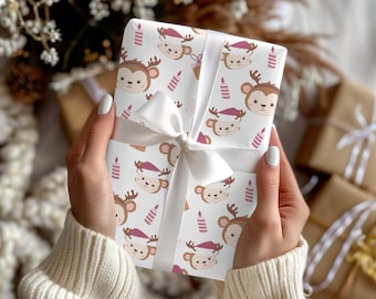 Wrapping Paper Christmas Gift Wrapping Paper Christmas Gift Wrap Winter Christmas Holiday Wrapping Paper Roll Gift Wrap Paper Gift For Her