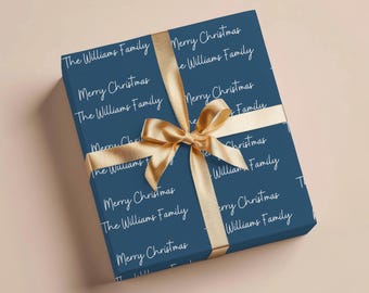 Personalized Christmas Wrapping Paper Name Wrapping Paper Roll Custom Christmas Gift Wrapping Paper Custom Wrapping Paper Gift Custom Gifts