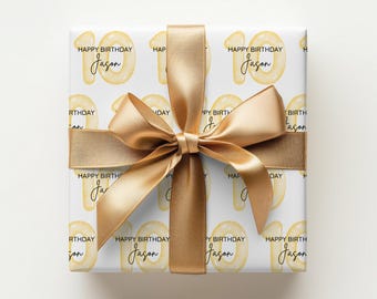10th Birthday Wrapping Paper Custom Birthday Gift Wrapping Paper Custom Wrapping Paper Personalized Gift Wrap Name Wrapping Paper Roll