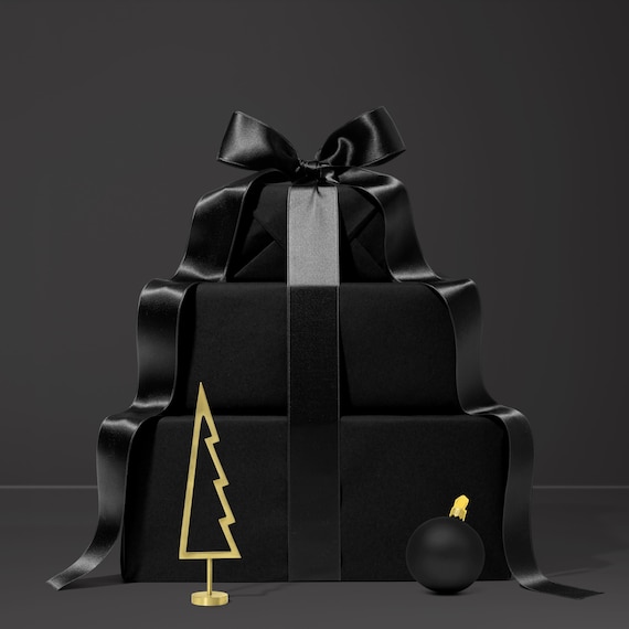 Black Wrapping Paper Christmas Gift Wrap Elegant Black Christmas Wrapping Paper Roll Birthday Gift Wrap Wedding Gift Wrap Holiday Gift Wrap