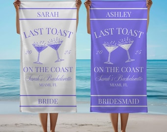 Custom Bachelorette Party Pool Towel Bachelorette Beach Towel Personalized Beach Towel Bride Bachelorette Gift Bridal Shower Gift For Bride